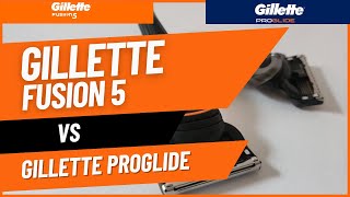 Gillette Fusion 5 vs Proglide  Comparing Differences and Shave [upl. by Llertak]