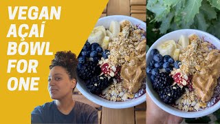 This vegan açaí bowl for one is perfectly sweet amp delicious [upl. by Yatnuhs]