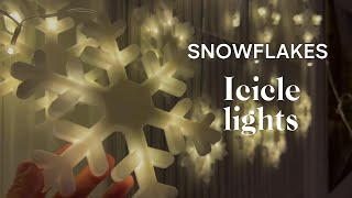 Christmas Snowflake Lights Outdoor [upl. by Blayne]