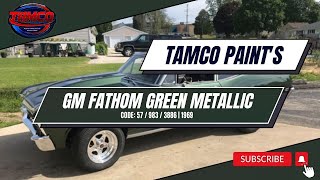 Tamco Paints OEM Color  GM Fathom Green Metallic [upl. by Schnapp]