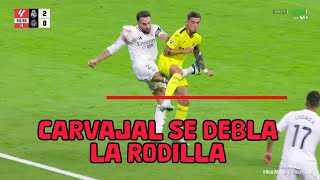 Carvajal enciende las alarmas y se marcha entre lágrimas con un problema en la rodilla [upl. by Evin]