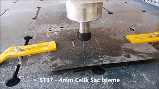 ST37 Kalite Çelik Sac CNC İşlemesi [upl. by Rusell]