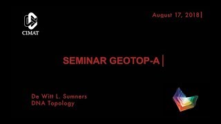 GEOTOPA SEMINAR De Witt L Sumners DNA Topology August172018 [upl. by Melas]