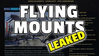 Flying Mounts Leaked Elder Scrolls Online [upl. by Yorgo442]