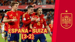 ESPAÑA  SUIZA 32 Resumen en imágenes  NATIONS LEAGUE [upl. by Yrtneg]