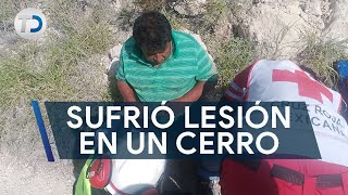 Rescatan a hombre de la tercera edad en un cerro sufrió fractura [upl. by Redleh578]