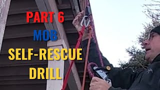 PART 6 SINGLEHANDED MAN OVERBOARD SELFRESCUE REBOARDING EQUIPMENT DRILL [upl. by Zita]