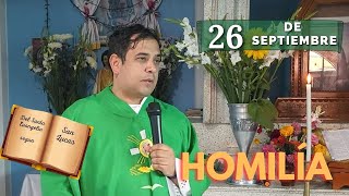 EVANGELIO DE HOY jueves 26 de septiembre del 2024  Padre Arturo Cornejo [upl. by Farra]