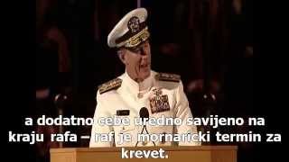 Ako zelite da promenite svet  Admiral McRaven govor na UT [upl. by Arreis]