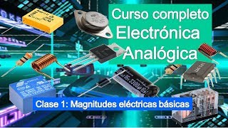 Que es Tension Corriente Resistencia Ley Ohm Potencia y Energia Clase 1 [upl. by Akyssej607]