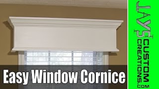 Easy DIY Window Cornice  177 [upl. by Deyes]