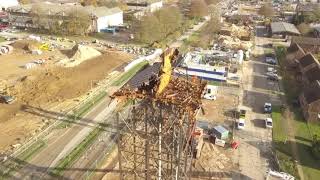 Upper Heyford water tower removal [upl. by Chafee16]