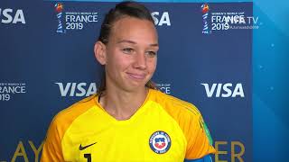 Christiane Endler – Player of the Match – USA v Chile [upl. by Heigl]