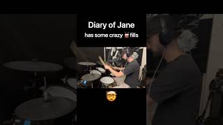 Diary of Jane drum fills are crazy 🥁🤯 drums shorts music [upl. by Enneiviv]