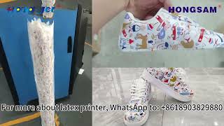 Printing effect of HongJet® latex printing solutions on shoes and bag leather [upl. by Erving828]