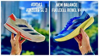 REVIEW ESPECIAL ADIDAS ADIZERO SL 2 VS NEW BALANCE FUELCELL REBEL v4 [upl. by Kwei]