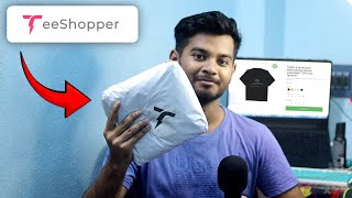 TeeShopper TShirt Unboxing amp Review  Print on Demand  TarikulH [upl. by Griffis]