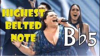 HD Keala Settle Highest Belted Note B♭5 LIVE [upl. by Mercola875]