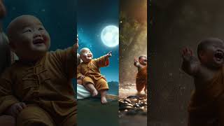 A cute little monk amp Jesus Christ wonderful imagination moments 71 cuteworld baby cutemonk [upl. by Talmud]