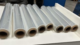 WINTECH 2024 High Speed Fully Automatic StretchCling Film RewinderSuitable For 300500MM Width [upl. by Pappano998]