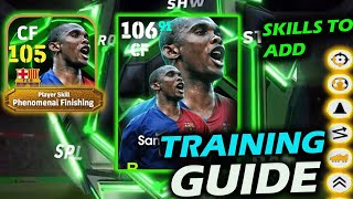 Etoo Double Booster BEST training guide efootball efootball 2025 [upl. by Aytnahs]