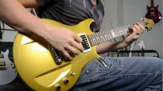 Aristides 020  Gold  CLEAN Electric Guitar demo [upl. by Frymire]