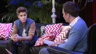 Justin Biebers Youtube Interview with Jimmy Fallon  21 June 2012 HD Full [upl. by Tomlin]