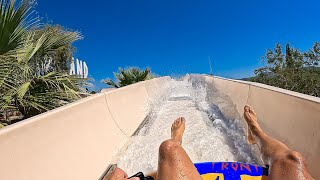 Water Coaster Water Slide at Adaland Water Park in Kusadasi Aydin Turkey [upl. by Bunnie]