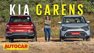 2022 Kia Carens review  The sensible choice for large families  First Drive  Autocar India [upl. by Ahsienahs]