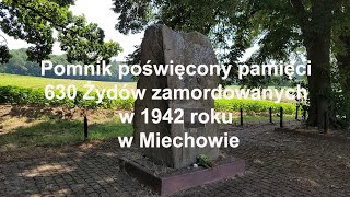 Pomnik poświęcony pamięci 630 Żydów zamordowanych w 1942 roku w Miechowie Małopolskie Polska [upl. by Nunnery]