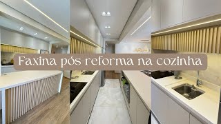 TROCAMOS NOSSA COZINHA  FAXINA PÓSREFORMA – COZINHA PLANEJADA – ORGANIZAÇÃO [upl. by Laetitia]