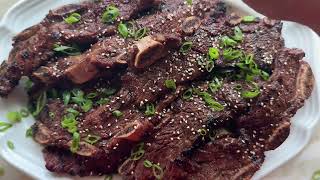 Korean BBQ Shortribs  Kalbi [upl. by Inohs400]