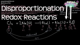 Disproportionation Redox Reactions and Oxidation States  Revision for ALevel Chemistry [upl. by Jecho184]