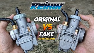 KEIHIN Carburetor ORIGINAL vs FAKE Comparison  Bobwerkz mmvlog [upl. by Rumit]