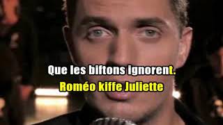 Karaoké Grand Corps Malade Roméo kiffe Juliette [upl. by Kieryt]