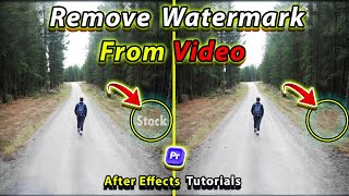 How to remove watermark from video with After Effects content aware fill tool After Effects Tutorial [upl. by Nylcsoj]