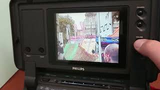 Philips PVR 57054 video lettore VHS portatile monitor LCD [upl. by Annuahs]