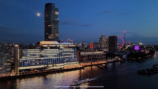 Epic London River Boat Chase 4K Video Thames Drone Stock DJI Mini 4 Pro DenariPixel [upl. by Leugimesoj448]