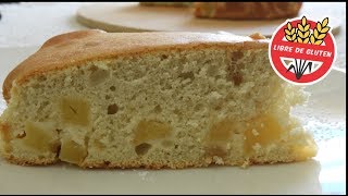 Torta de manzana fácil bizcochuelo sin gluten y sin lácteos [upl. by Anahtor]