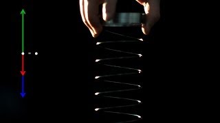 Slinky drop explanation 1000 fps slow mo [upl. by Parks549]