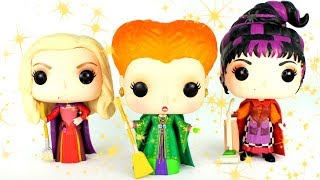 HOCUS POCUS FUNKO POP REVIEW amp UNBOXING  WINIFRED SARAH amp MARY SANDERSON [upl. by Hgalehs]