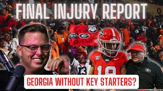 Georgia Football Final Injury Report  Could They Be Without Brock Bowers or Ladd McConkey [upl. by Tuhn]