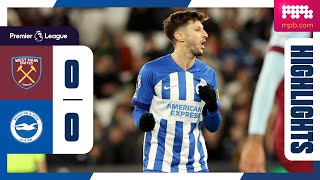 PL Highlights West Ham 0 Brighton 0 [upl. by Treulich]