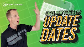 Update Dates in Excel Update the New Year in Excel [upl. by Elvah]