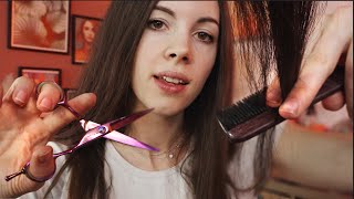 ASMR  Most Realistic amp Relaxing Haircut On Youtube 💇‍♀️ Real Hair Sounds [upl. by Natye820]