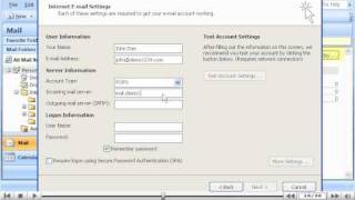 How to configure an email account in Outlook 2007  Configuring Email Tutorials [upl. by Giah]