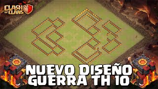 NUEVO DISEÑO GUERRA TH 10  CLASH OF CLANS [upl. by Ddet]