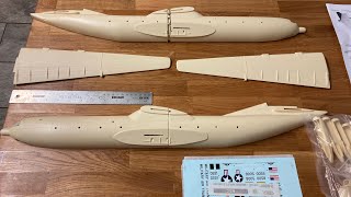 172 C133 Cargomaster Resin Anigrand Model kit First Impressions [upl. by Assiar]