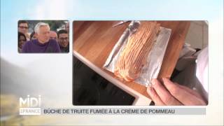 RECETTE  Bûche de truite fumée à la crème de pommeau [upl. by Notlaw]