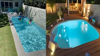 100 PISCINAS PEQUEÑAS MODERNAS 2024  IDEAS PEQUEÑAS PISCINAS PARA PATIOS PEQUEÑOS 2024 💧 [upl. by Anil]